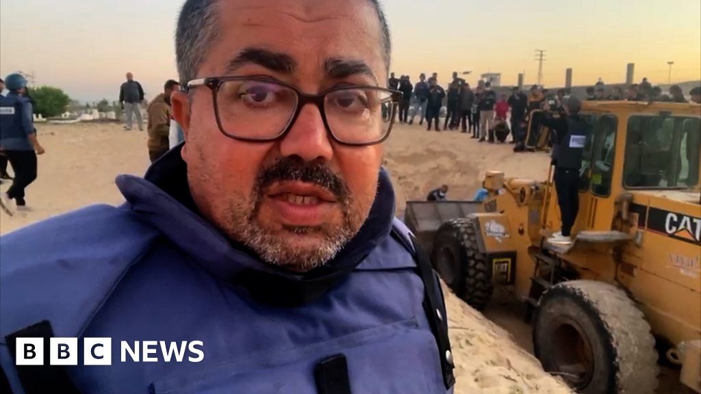 BBC reporter records mass burial as 80 bodies returned to Gaza